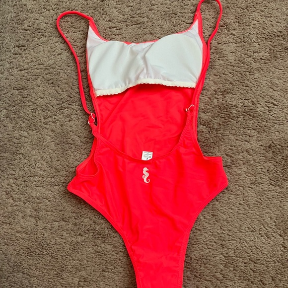 Vibrant Pink Women's One Piece Swimsuit - Picture 2 of 3